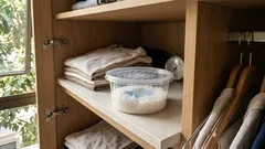 Como tirar cheiro de guardado do guarda-roupa com sal grosso e amaciante